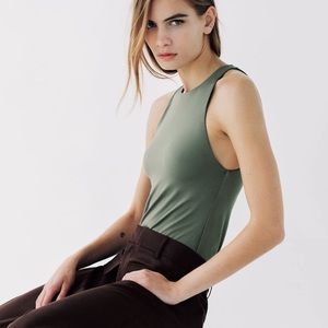 Zara Basic Green Bodysuit